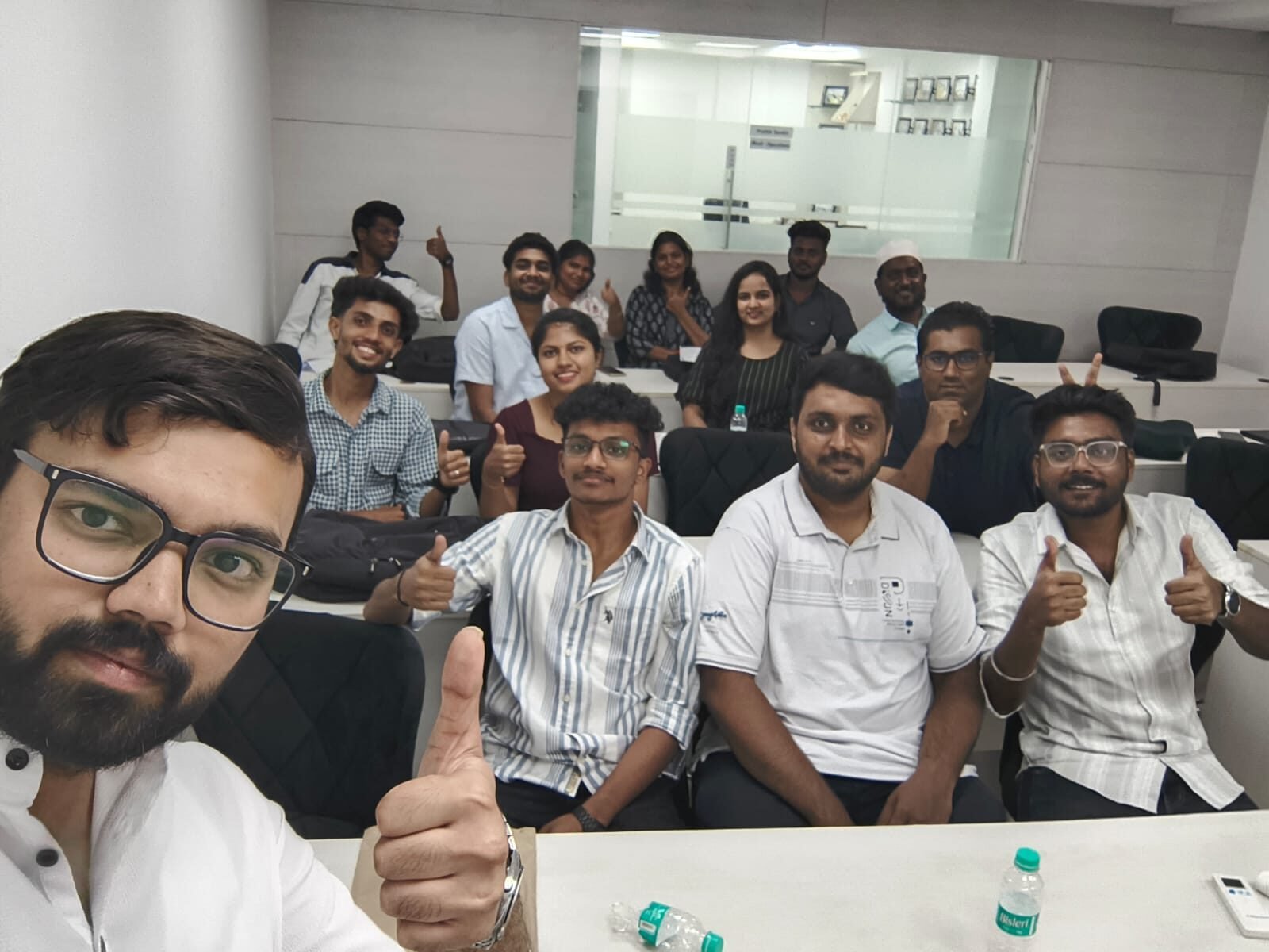 A training batch at the end of a class