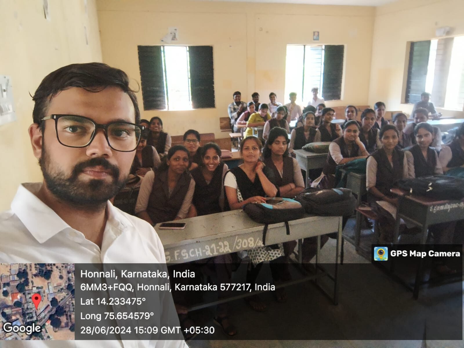 Students during a campus session