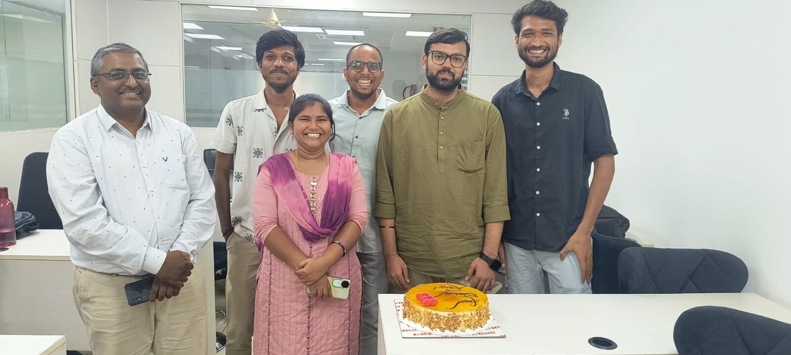 With the team after a course wrap-up